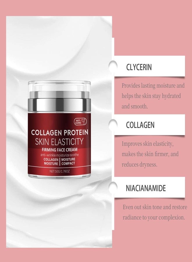 gcdat Collagen Face Moisturizer with Airless Pump, Collagen Protein Skin Elasticity Firming Face Cream for Anti-aging，Anti-wrinkle and Hydrating，Even Skin Tone for All Skin Type，1.76 Oz - Image 4